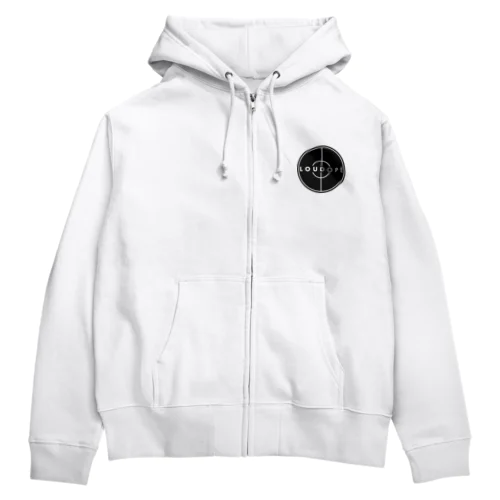 LOUDOPEターゲットロゴ Zip Hoodie