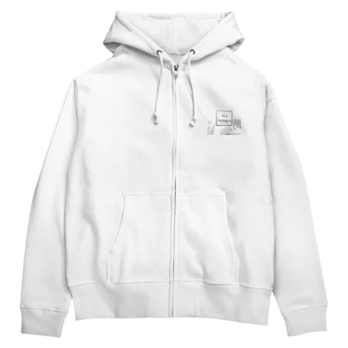 前面プリント ブランドロゴグッズ4 Ars Antiqua スクエアロゴ Zip Hoodie