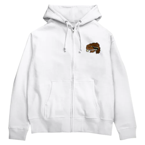 どっしりヒキガエル Zip Hoodie