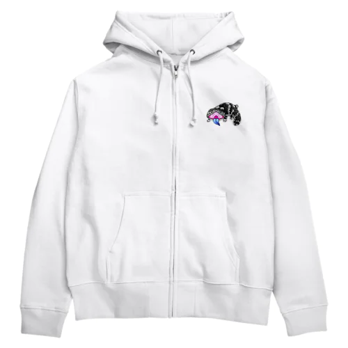 マツカサトカゲちゃん Zip Hoodie