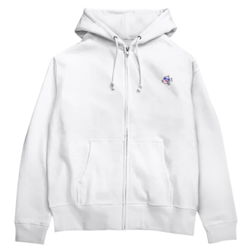 まちゃ(ふぐ) Zip Hoodie