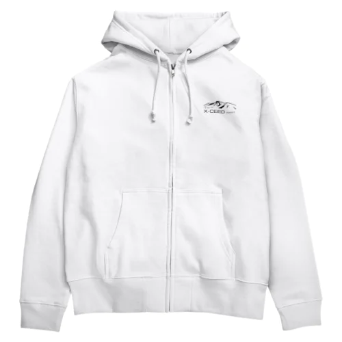 X-CEED Outdoors 黒ロゴ Zip Hoodie