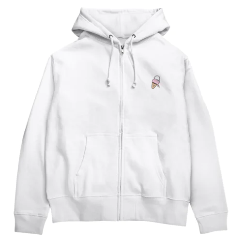 「あ」あいす Zip Hoodie