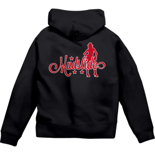 MUDSLIDE original logo Zip Hoodie