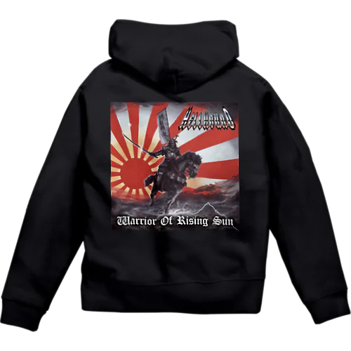 HELLHOUND Warrior of Rising Sun Zip Hoodie