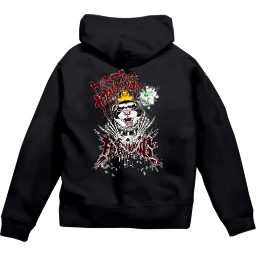 Heavy metal ferret Zip Hoodie