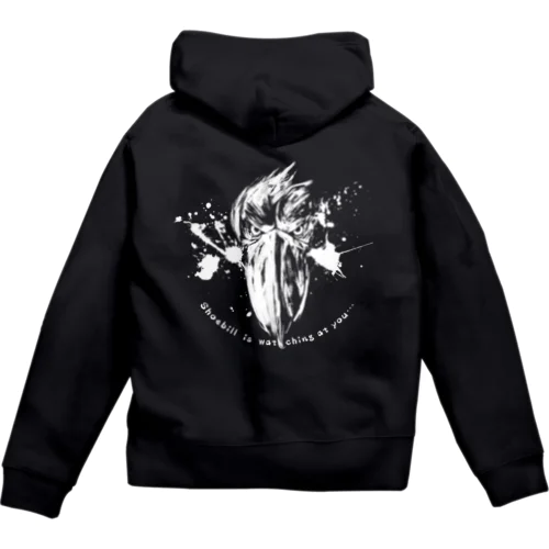 ハシビロコウ Zip Hoodie