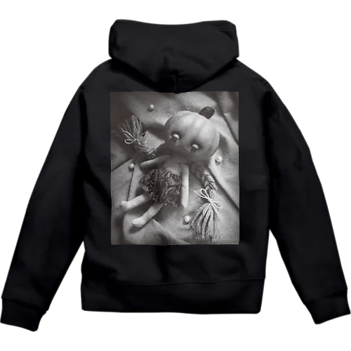 Pumpkin Head（MONO） Zip Hoodie