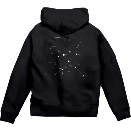 はくちょう座(88星座シリーズ) Zip Hoodie