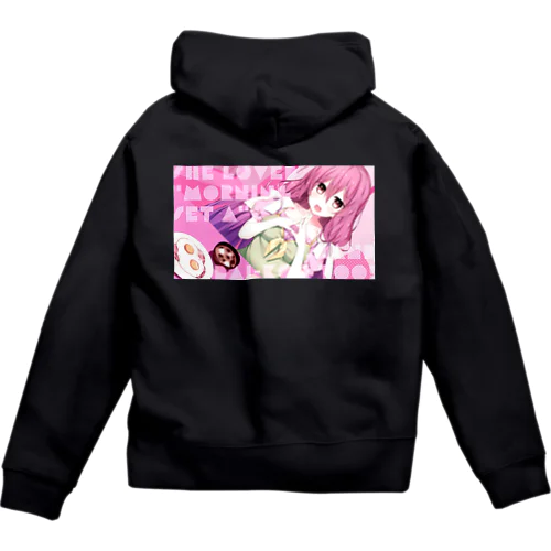 サクラとモーニングセットA　ジップパーカー Zip Hoodie