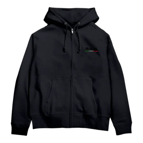 アバルト 黒文字 ワンポイント Zip Hoodie