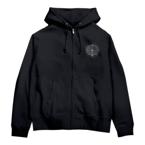 狙撃骨 Zip Hoodie