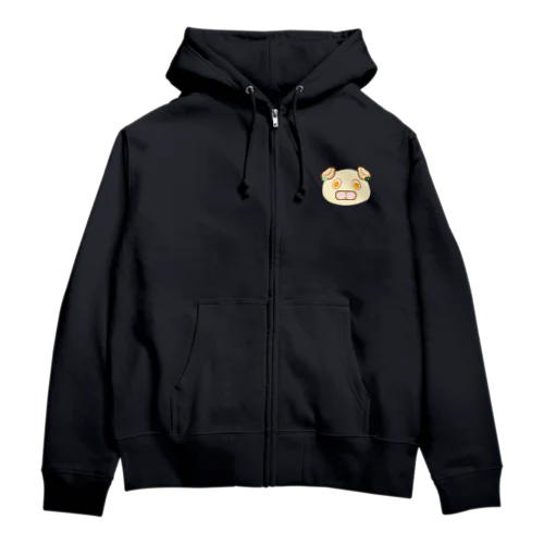 らーめんぶた　とんこつver Zip Hoodie