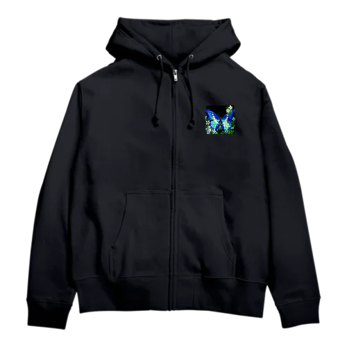 モルフォ蝶 Zip Hoodie