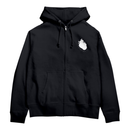 DOKUDOKU WHITE Zip Hoodie