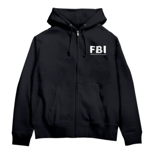 FBIロゴ Federal Bureau of Investigation Zip Hoodie