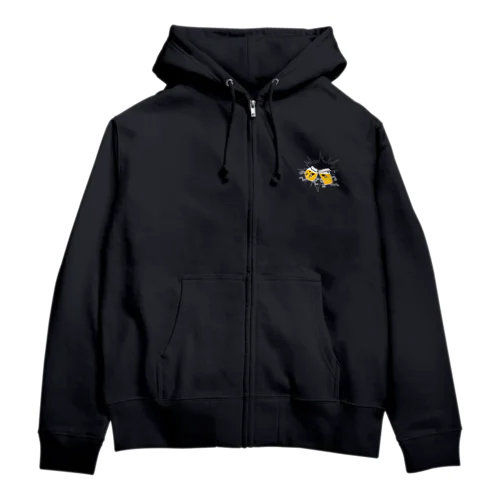 自らカンパイするビールたち Zip Hoodie