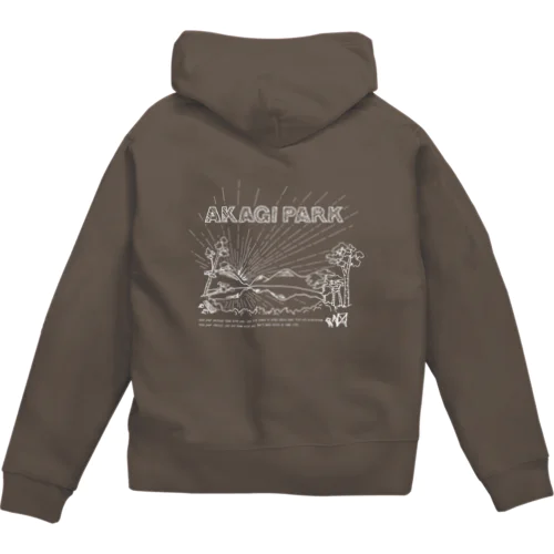 AKAGI★park02(白文字) Zip Hoodie