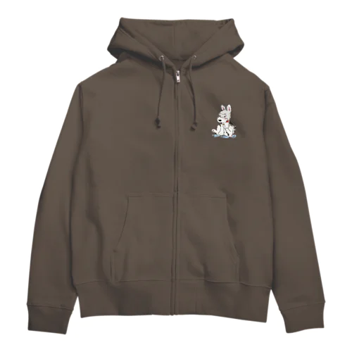 立ち耳ワイヤーFOX_ウェア Zip Hoodie