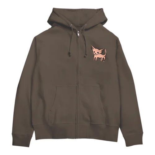 ゆるチワワ（オレンジ） Zip Hoodie