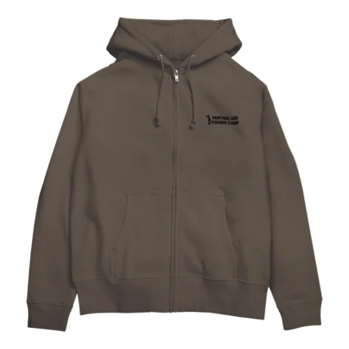 Hunting and Fishing Camp ロゴ Zip Hoodie