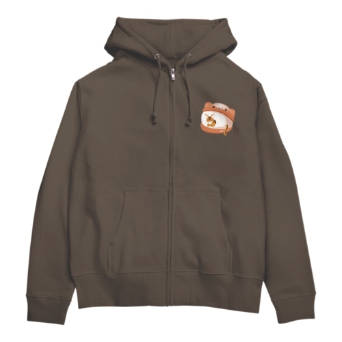アビシニアン×マリトッツォ Zip Hoodie