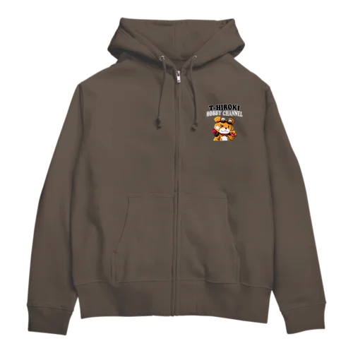 T-ヒロキホビーch クマスターデザイン Zip Hoodie