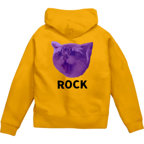 ロックなネコ Zip Hoodie