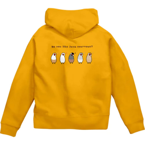 【シナモン文鳥】文鳥は好き？？ Zip Hoodie