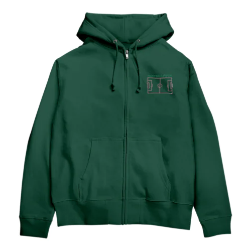 フットボールピッチ Zip Hoodie