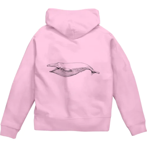 クジラ Zip Hoodie