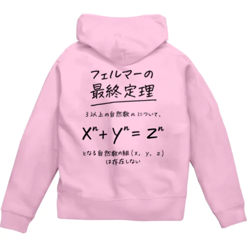 フェルマーの最終定理 Zip Hoodie