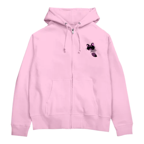 不思議の国のアリス【チェシャ猫】シルエット Zip Hoodie