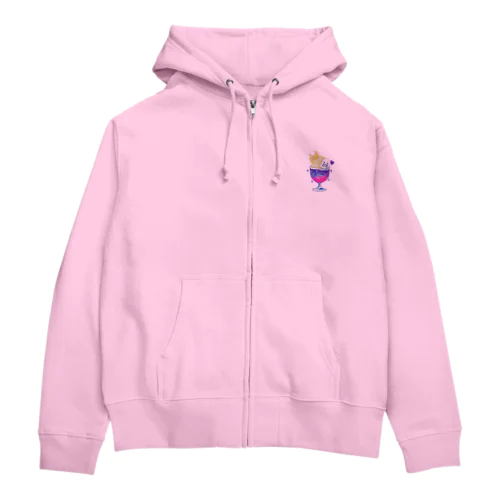 おばけと夜空のクリームソーダ Zip Hoodie