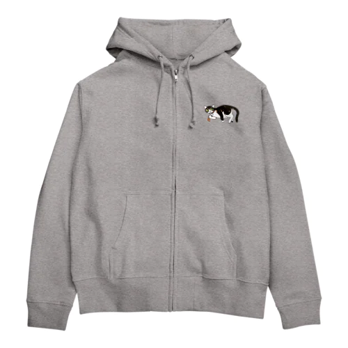 そこそこリアルねこ くつろぐにゃん01 Zip Hoodie