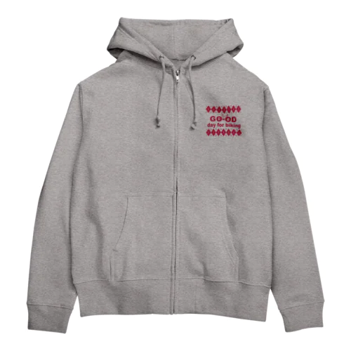 チャリロゴアーガイル(azuki) Zip Hoodie