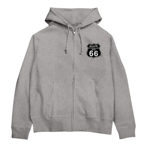 ルート66　ヴィンテージ風　アメカジ Zip Hoodie