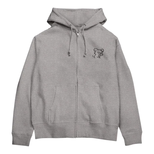 まるで思慮深いねずみ Zip Hoodie