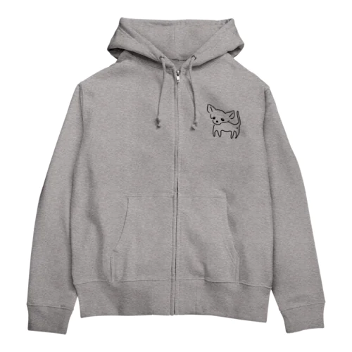 ゆるチワワ（クリア） Zip Hoodie