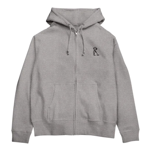 地雷をなくす jokyoin 黒くん Zip Hoodie