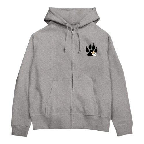 ちらり柴犬（赤柴） Zip Hoodie