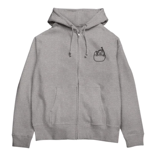 ポケルン黒 Zip Hoodie