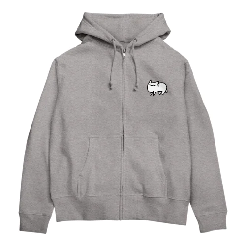 にこねこ 四足歩行 Zip Hoodie