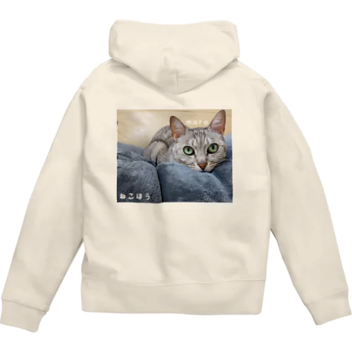サバトラマロちゃんグッズ Zip Hoodie