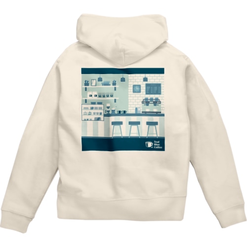 香るコーヒー Zip Hoodie