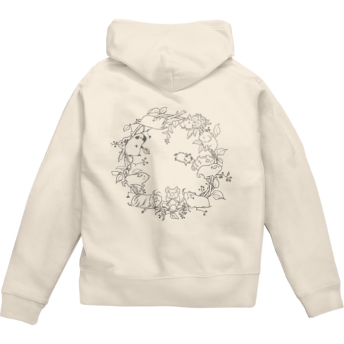 モルモットサークル Zip Hoodie