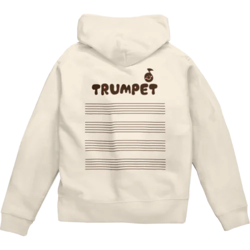 アイアム トランペット奏者！！淡色ジップパーカー Zip Hoodie