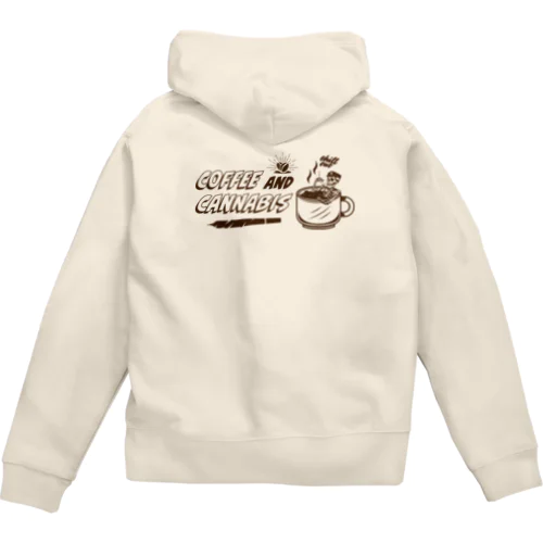 Coffee＆Cannabis（コーヒーと大麻）　#2 Zip Hoodie