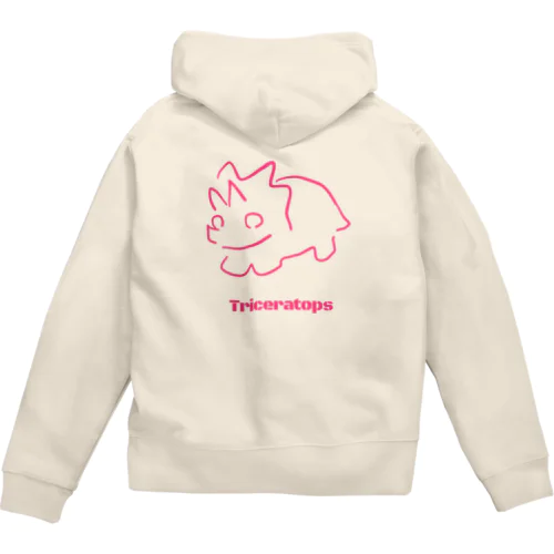 トリケラトプス Zip Hoodie