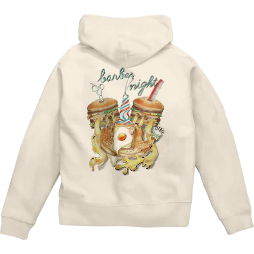 foodies - barber night Zip Hoodie